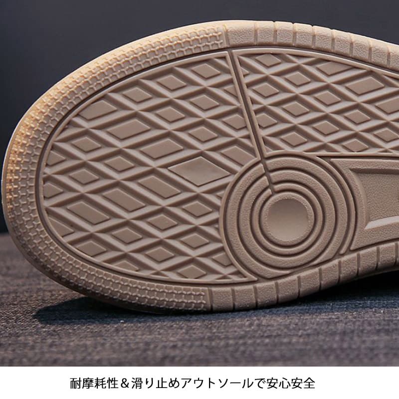 レディーススリッポン 厚底スニーカー 紐靴 美脚効果 滑り止め カジュアル