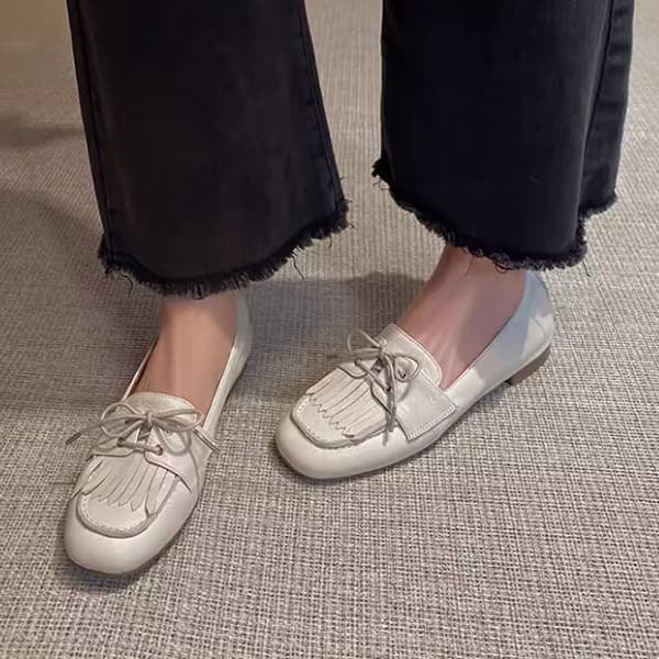 レディーススリッポン キルトローファー風 美脚パンプス