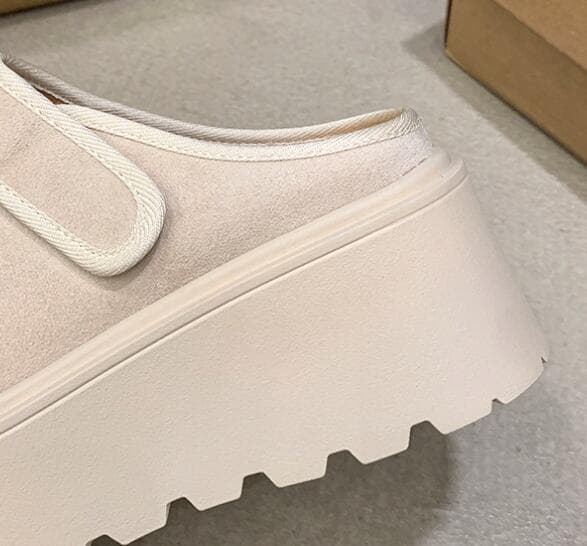 レディーススリッポン 厚底ベルクロストラップ靴 女性用つっかけサンダル