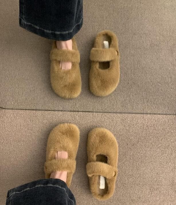 裏起毛保温幅広レディーススリッポン