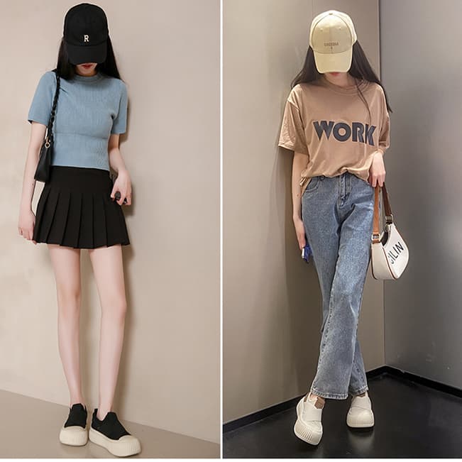 レディーススリッポン 厚底美脚スニーカー